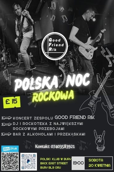 Polska Noc Rockowa | Polski Klub w Bury