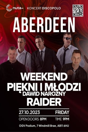 Weekend, Piękni i Młodzi, Rider, Dawid Narożny - Aberdeen 