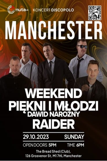 Weekend, Piękni i Młodzi, Rider, Dawid Narożny - Manchester 