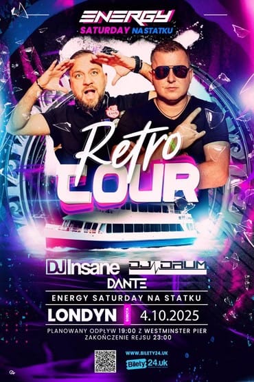 ENERGY SATURDAY NA STATKU! DJ Insane & DJ Drum & DJ Dante "Retro on Tour" | Londyn 