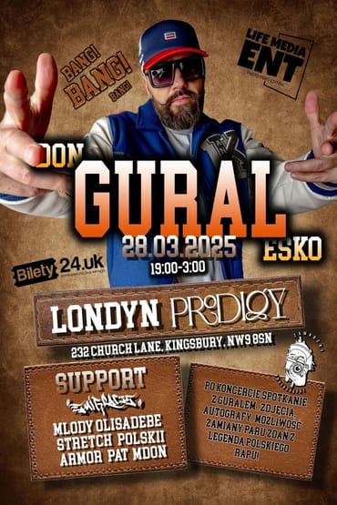 donGURALesko Londyn | koncert do 3 RANO