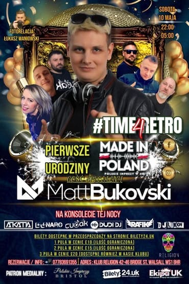 MATT BUKOVSKI | TIME4RETRO | Noc 7-DJ-ów | Walsall