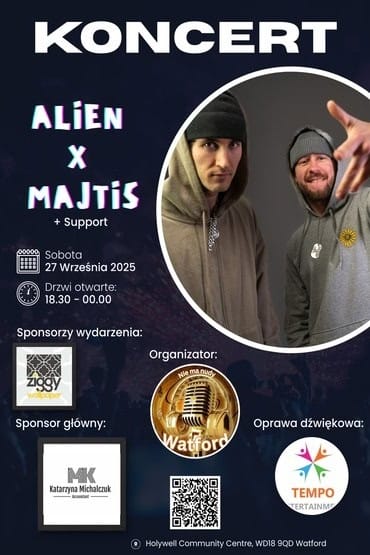 Koncert ALIEN X MAJTIS | Watford