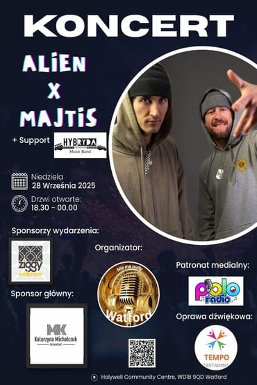 Koncert ALIEN X MAJTIS | Watford