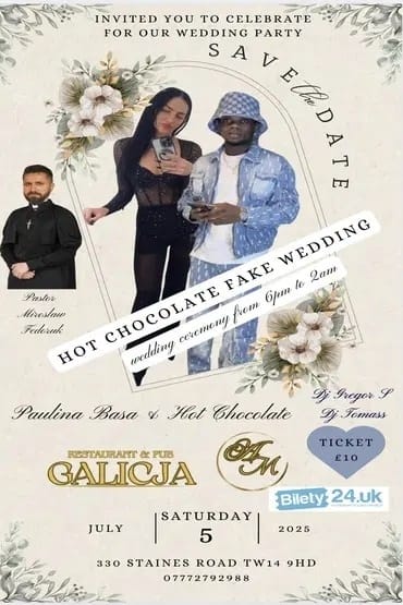 HOT CHOCOLATE FAKE WEDDING