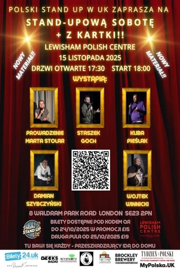 STAND-UPOWA SOBOTA – 15/11/2025 – Londyn