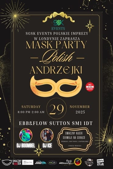 ANDRZEJKI POLISH MASK PARTY SUTTON