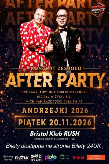 Koncert zespołu After Party Bristol / Polskie Imprezy Bristol 20 Listopada 