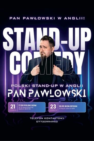 Pan Pawłowski w UK Bedford Polski Stand-UP
